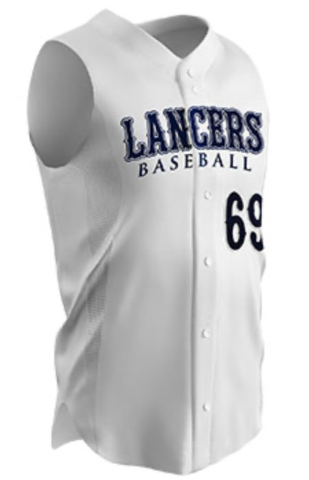 RELIEVER SLEEVELESS BASEBALL JERSEY Adult/Youth